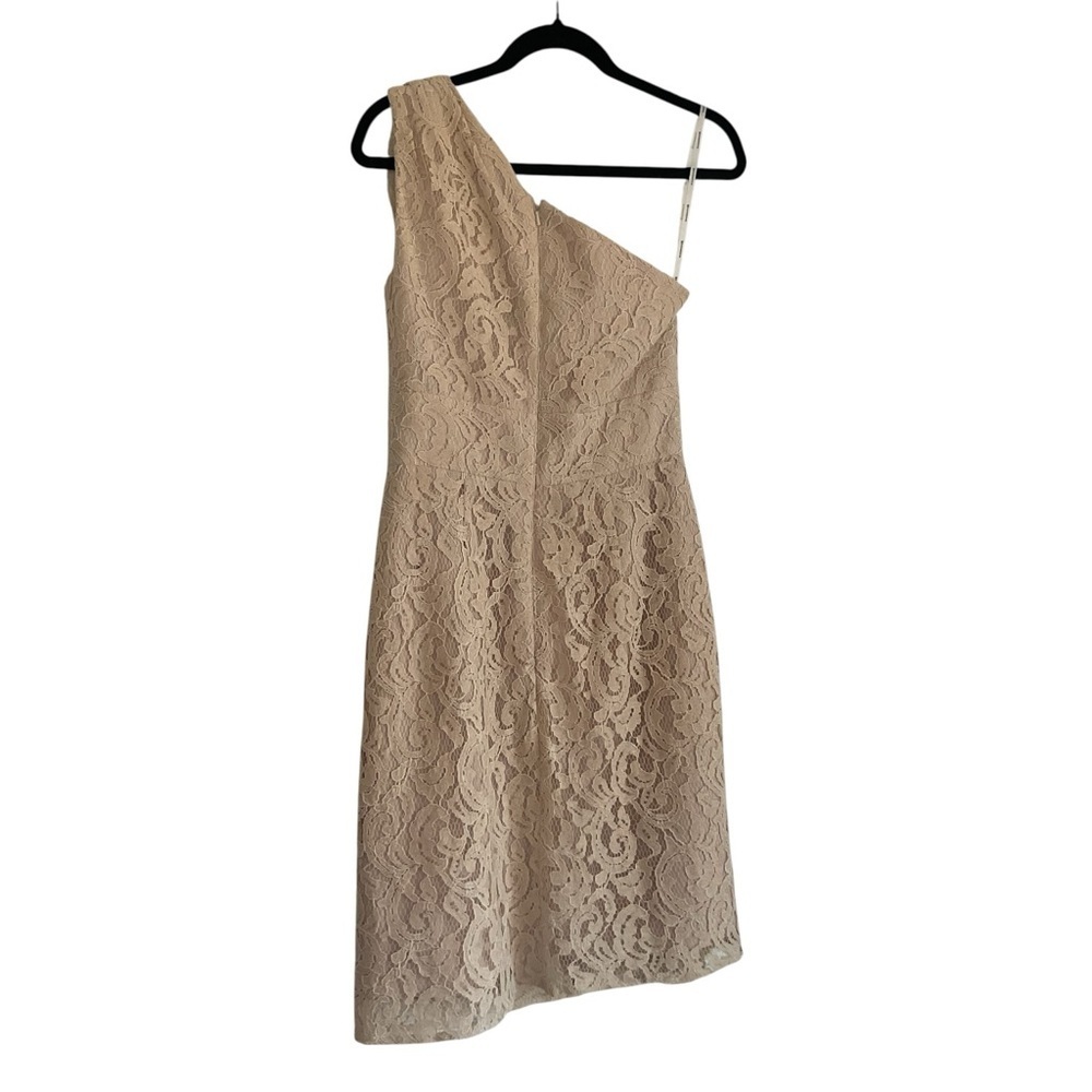 Jasmine Beautiful Lace One Shoulder Beige Dress
Size 6 - Picture 3 of 7